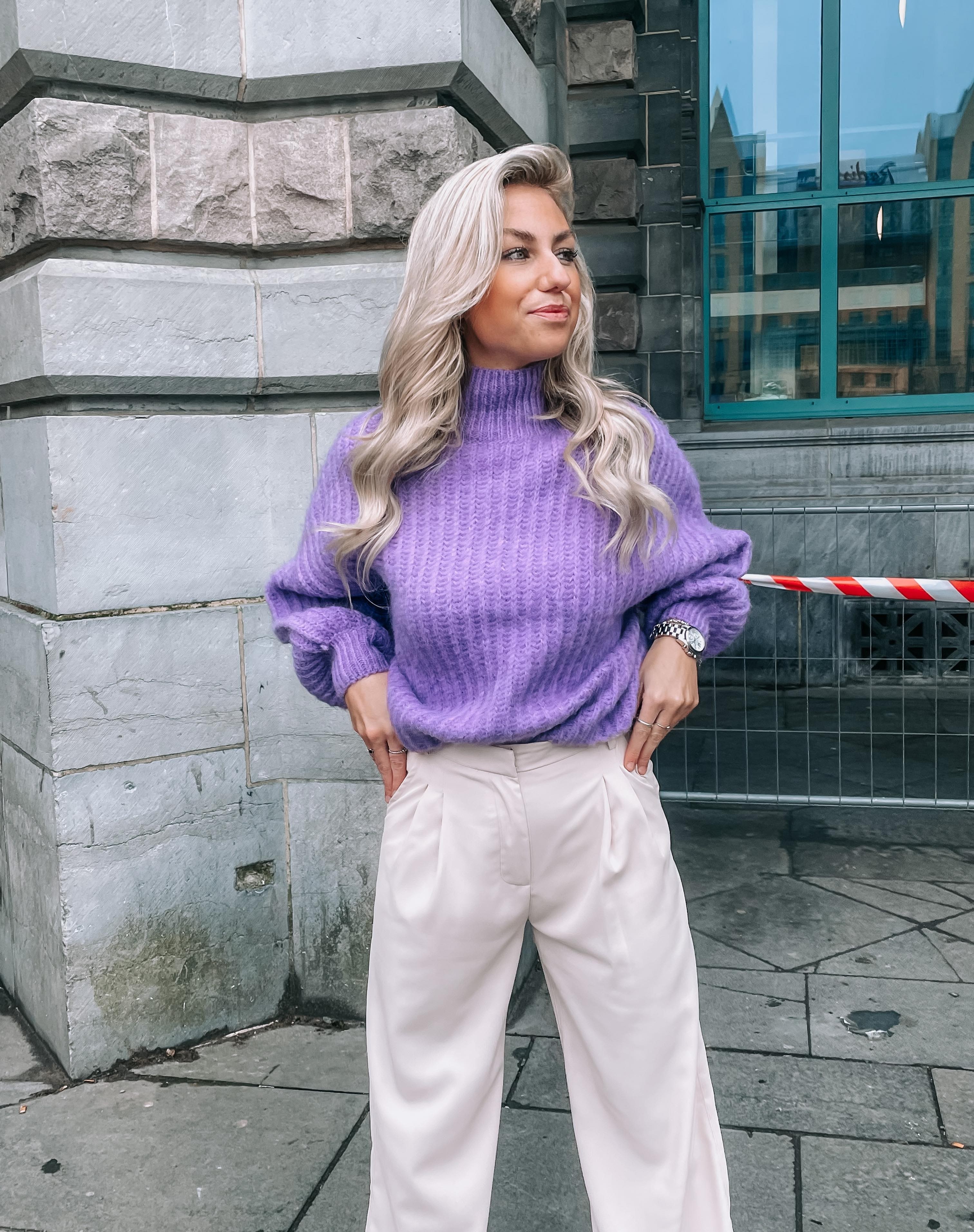 Claire sweater purple