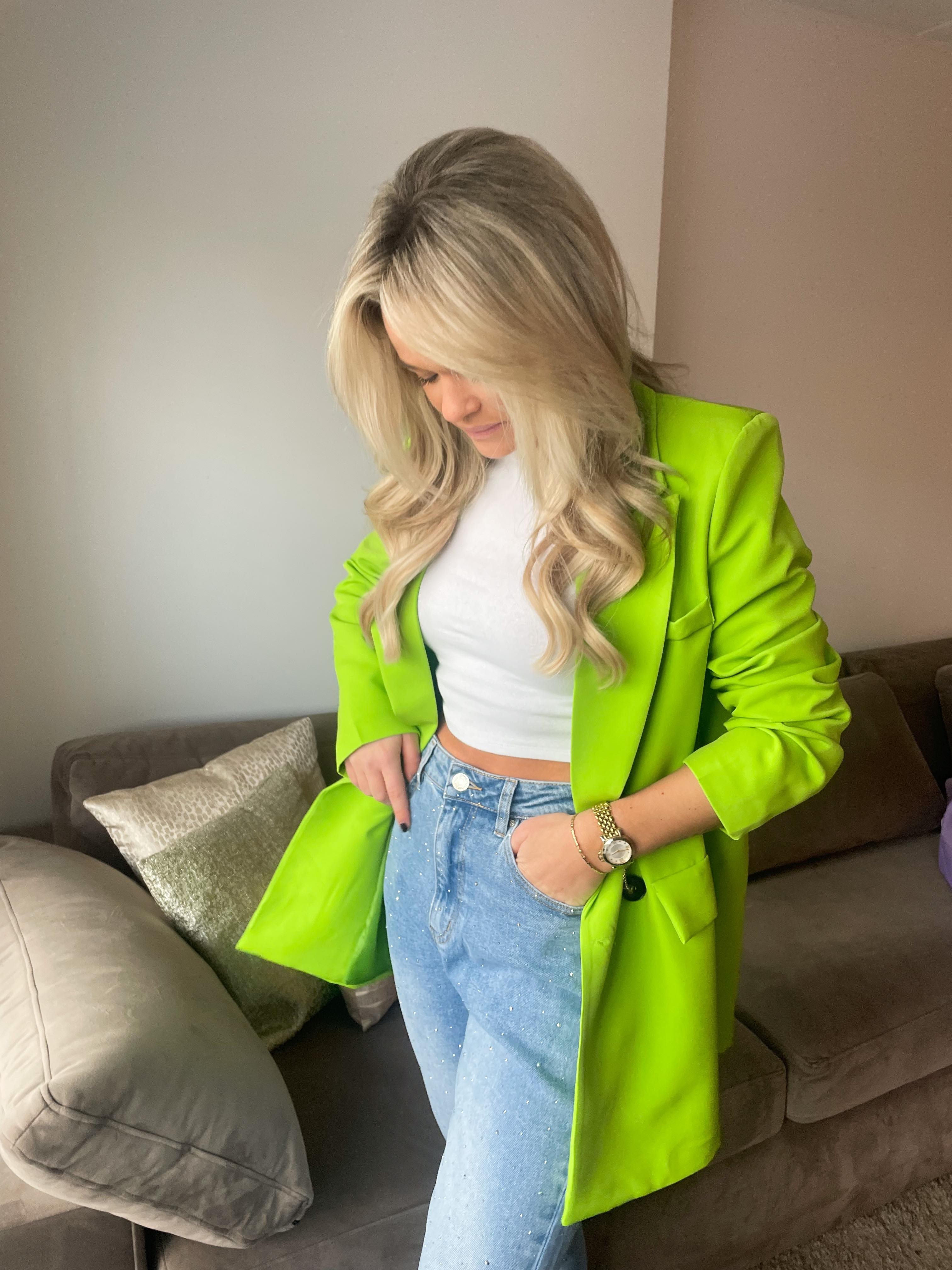 Mees blazer lime