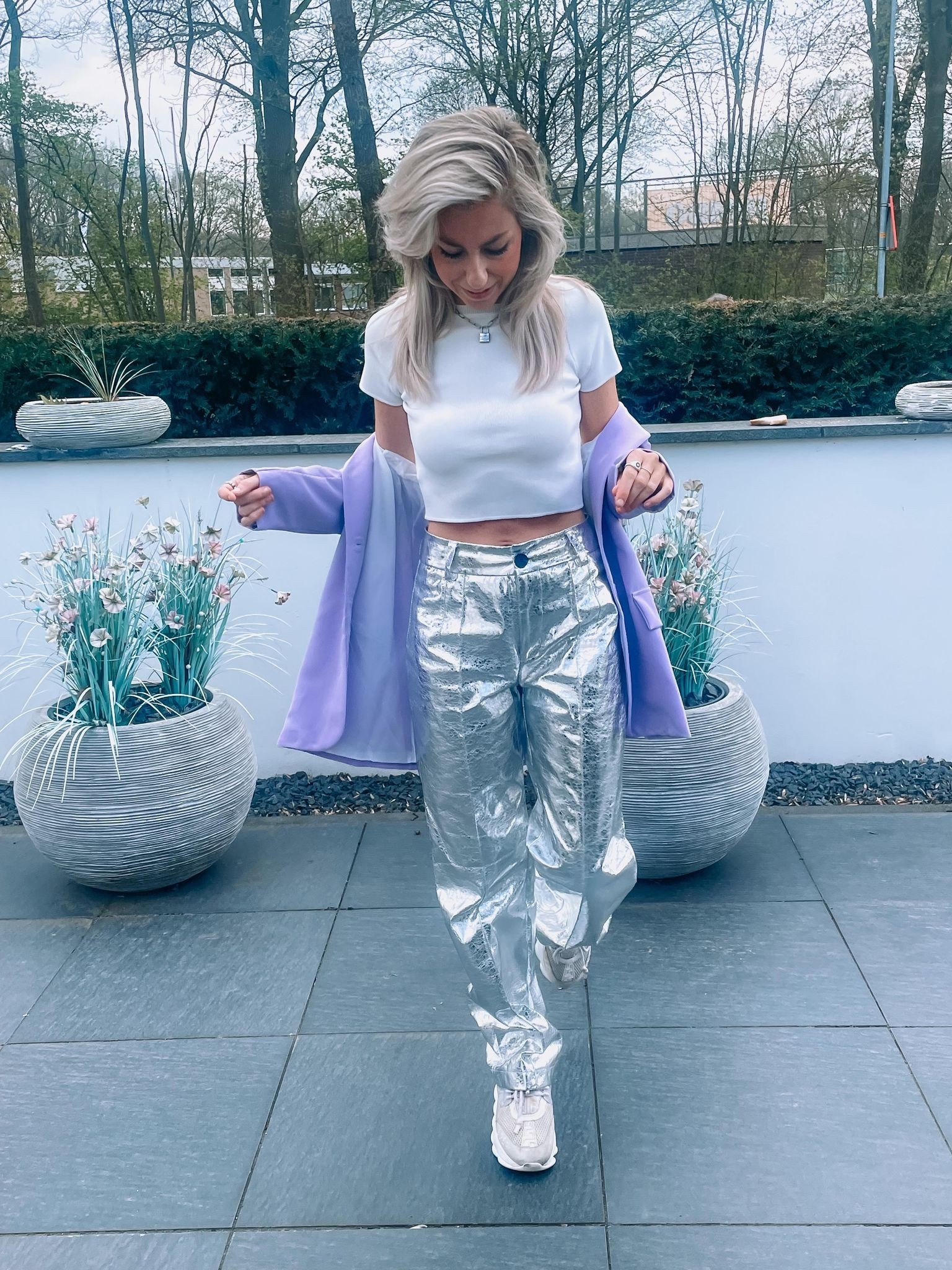 driehoek Verzorgen Omdat Riley pants silver - Broeken - Kleding | Fashion by SHE