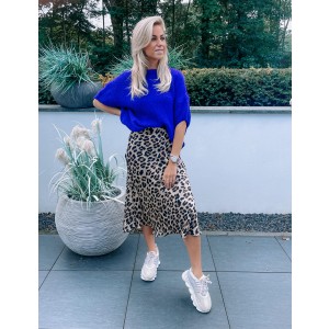 Cleo leopard skirt