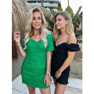 Shelby broderie dress green