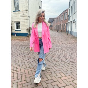 Evie blazer neon pink