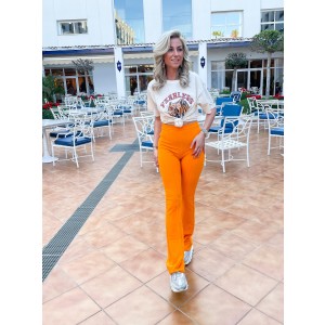 Sophie pantalon flared orange